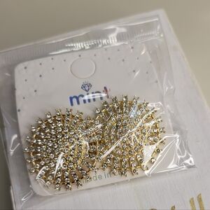 Mint Radiant Gold and Silver Earrings